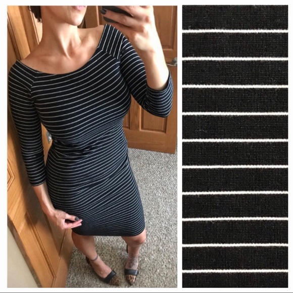 Zara Dresses & Skirts - 🔥FLASH SALE Zara Midi Dress 3/4 Sleeve Body Con
